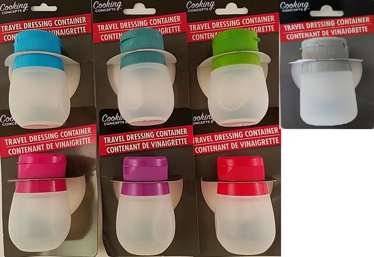 Cooking Concepts Silicone Travel Dressing Containers, 2.875" at Dollar Tree
