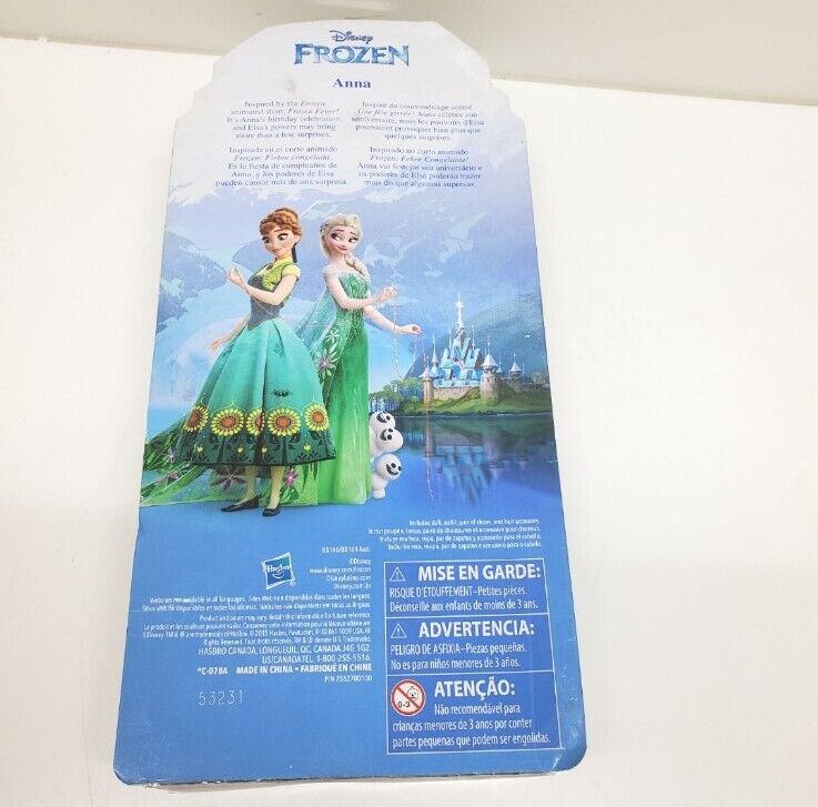 Disney's Frozen Fever Anna 12” Doll From Hasbro - Brand New In Box