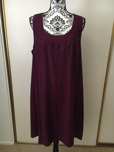Two by Vince Camuto Burgundy Dress Sz L 