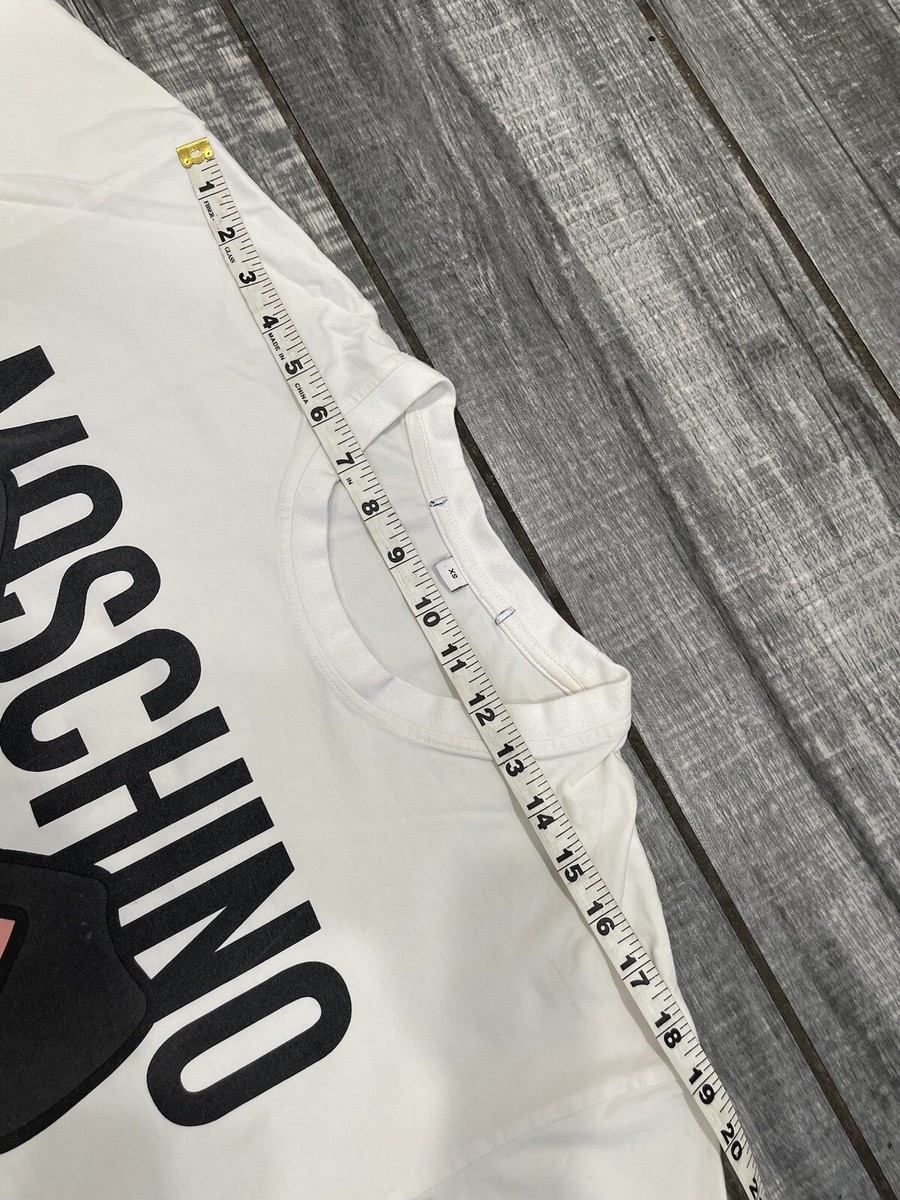 MOSCHINO プレイボーイ 半袖Tシャツ Moschino Shirt Mens white T Shirt Playboy modern rare