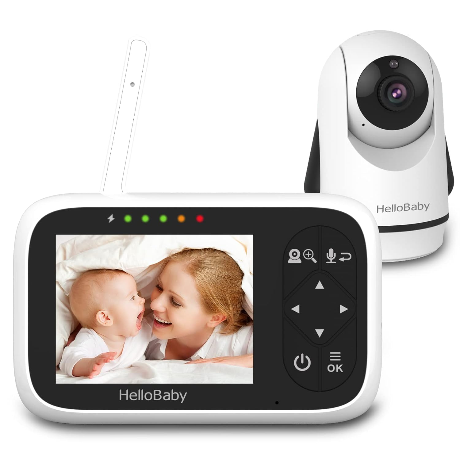 Baby Monitor with Camera and Audio, 3.2