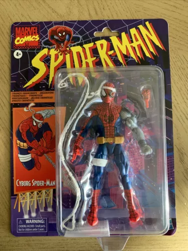 Figura de cómic retro Hasbro Marvel Legends CYBORG SPIDER-MAN 6" pulgadas