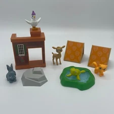 Paw Patrol Figures Chickaletta Chicken, Kitty Cat, Turtle, Deer, Rabbit, Playset