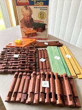 Playskool Lincoln Logs 1986 - 102 Pieces  missing 1 Piece 