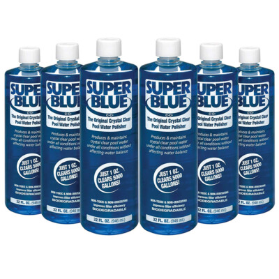 #ad #ad Robarb Super Blue clarifier 32oz Original Crystal Clear Pool Water Polisher 6 pk $81.02