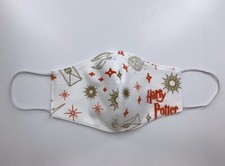 Harry Potter Cotton Face Mask, Washable, Double Layer, Filter Pocket