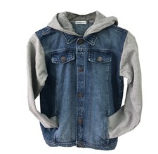Kids Boys Girls Jacket Designer Denim Style New Fashion Jean Hoodie Coat 3-14 yr