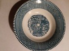 Set of 3 Currier and Ives Berry Bowls The Old Farm Gate Royal 5 5/8" Blue White — photo 9