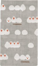 Gorrión Hama Patrón Tenugui Oshikura Gris