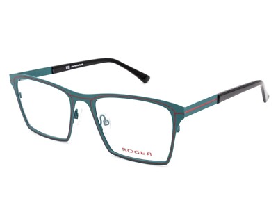 ROGER Eye Design Designer Eyewear Chico Grande C3 Teal 54-20