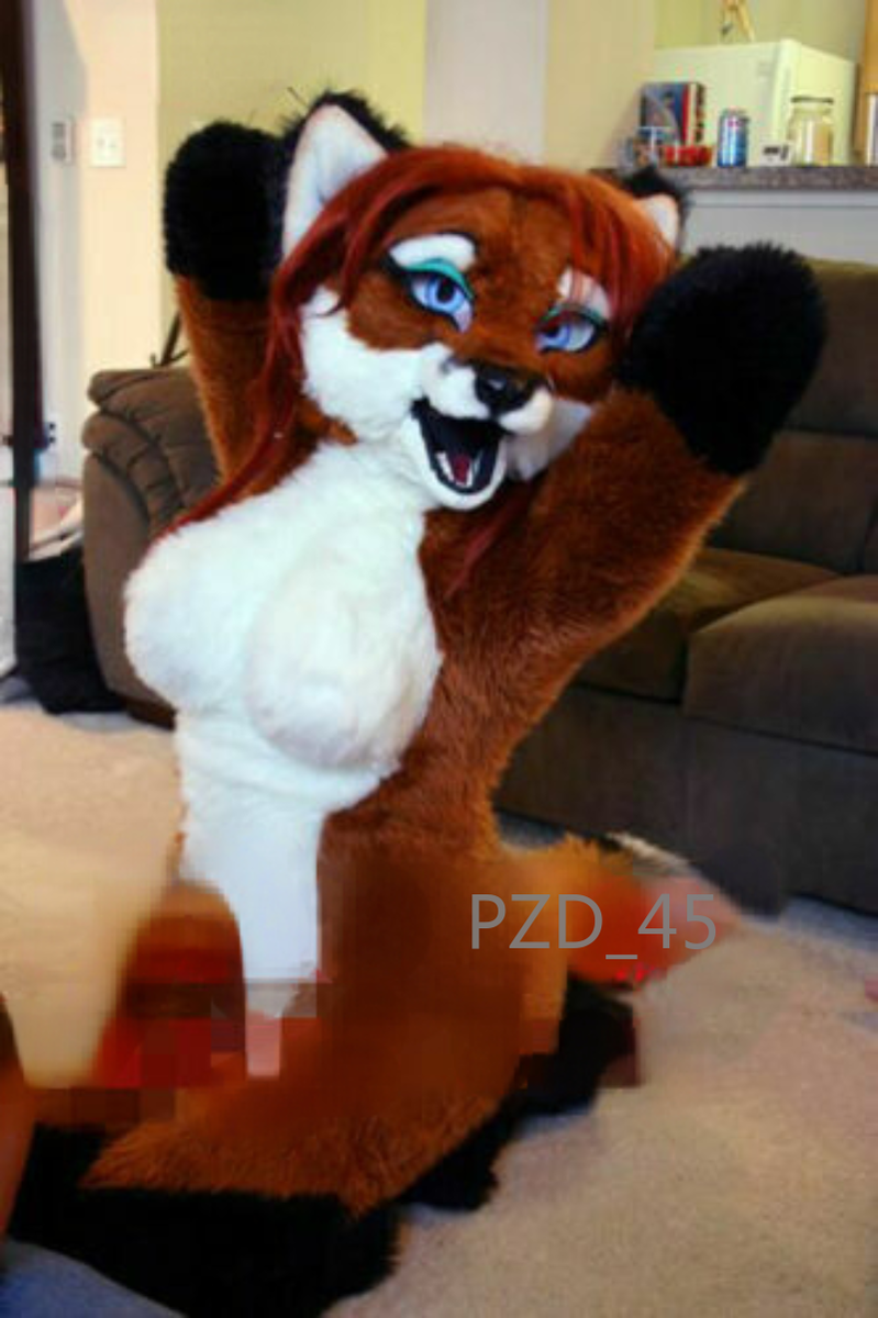 Halloween Female Fox Dog Fursuit Mascot Costume Furry Cosplay Fancy Dress Outfit Halloween Female Fox Dog Fursuit Mascot Costume Furry Cosplay Fancy Dress Outfit