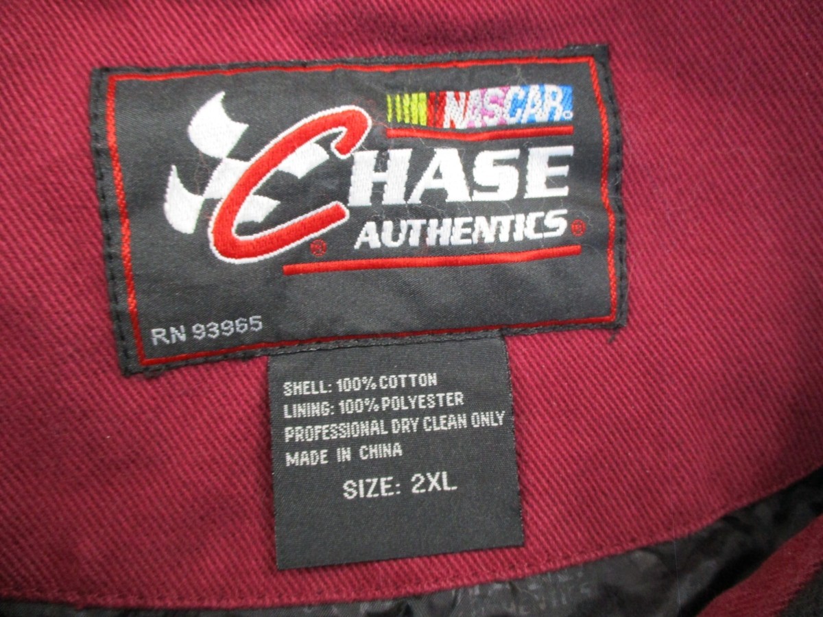 Nascar Racing Jacket Mens 2XL Red Chase Authentics Toyota
