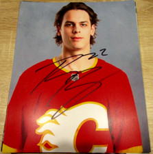 PARKER BELL SIGNED 8X10 MATTE PHOTO CALGARY FLAMES TRI-CITY AMERICANS (C)