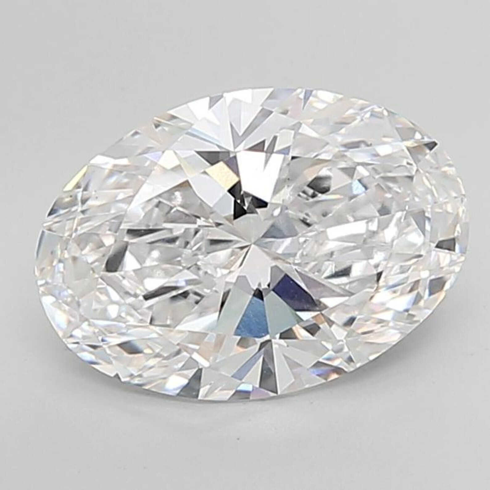 Natural Vivid White 'D' Color 3 Ct+ VVS1 Unheated Loose Diamond Oval Cut
