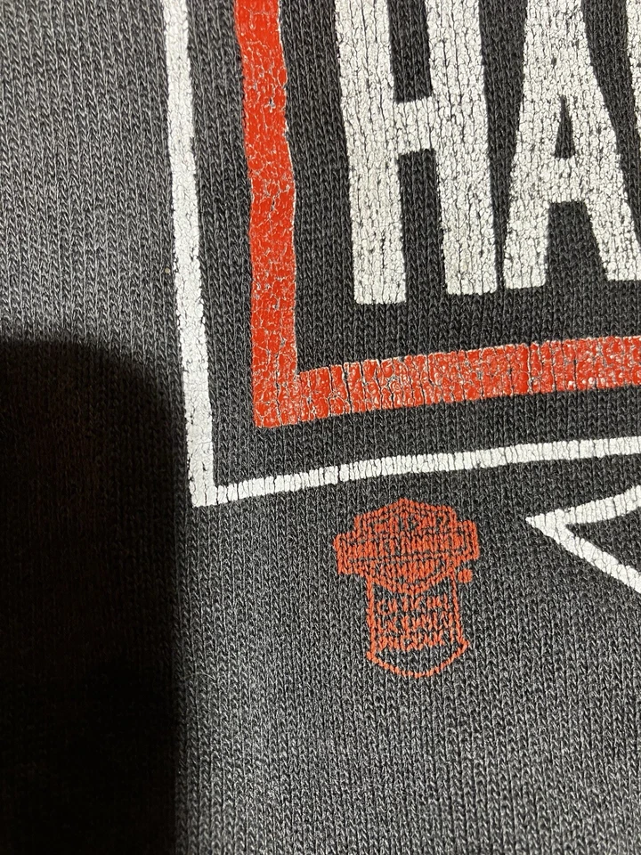 3D Emblem Vintage Harley Davidson Sweatshirt, Small Woman, Hoodie, Vintage Rare  - Image 3 of 4