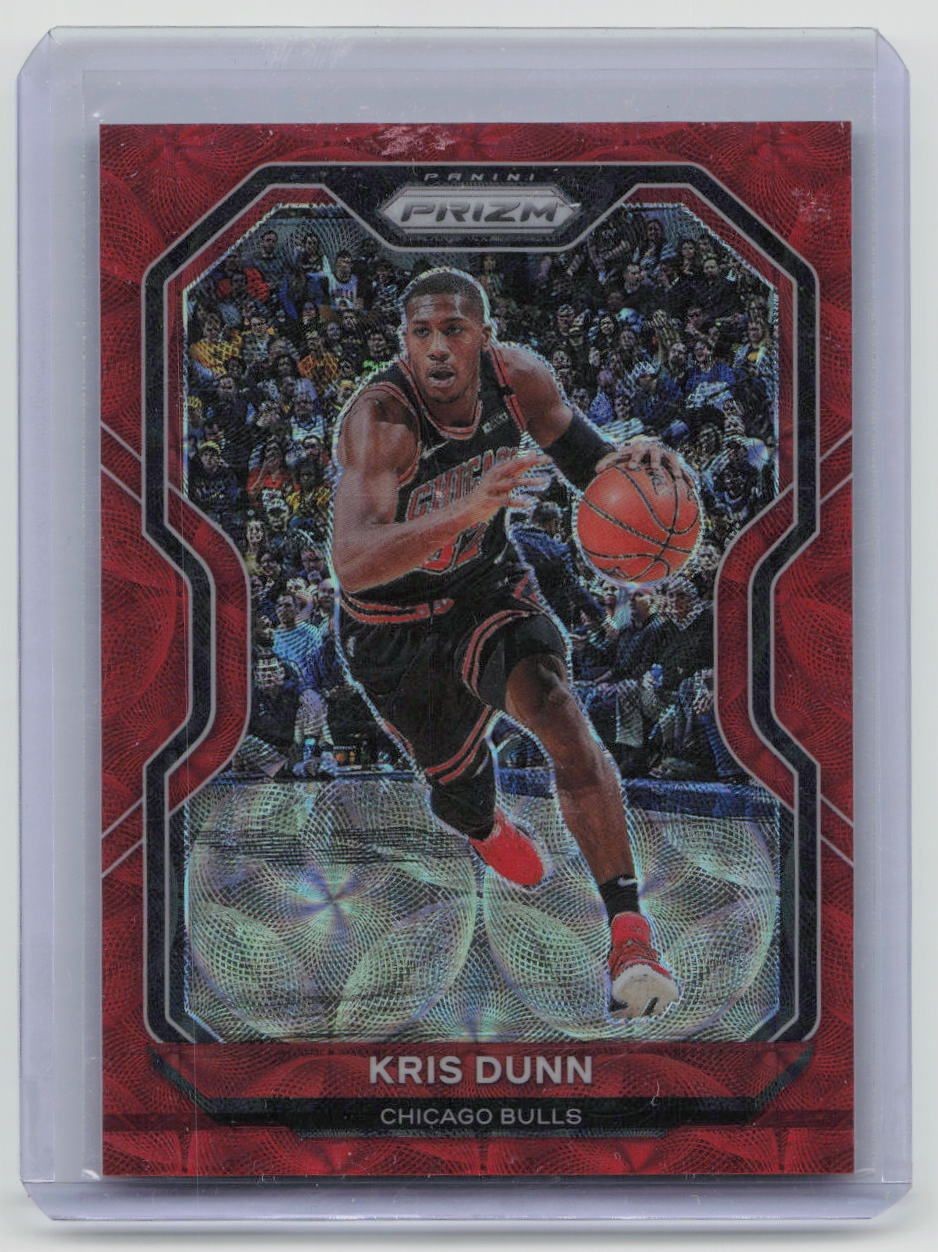 2020-21 Panini Prizm Kris Dunn Chicago Bulls Red Prizm #101 /88