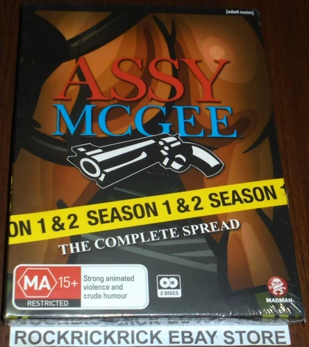 ASSY MCGEE - THE COMPLETE SPREAD DVD SEASON 1-2 [ADULT SWIM] REGION 4 NEW SEALED
