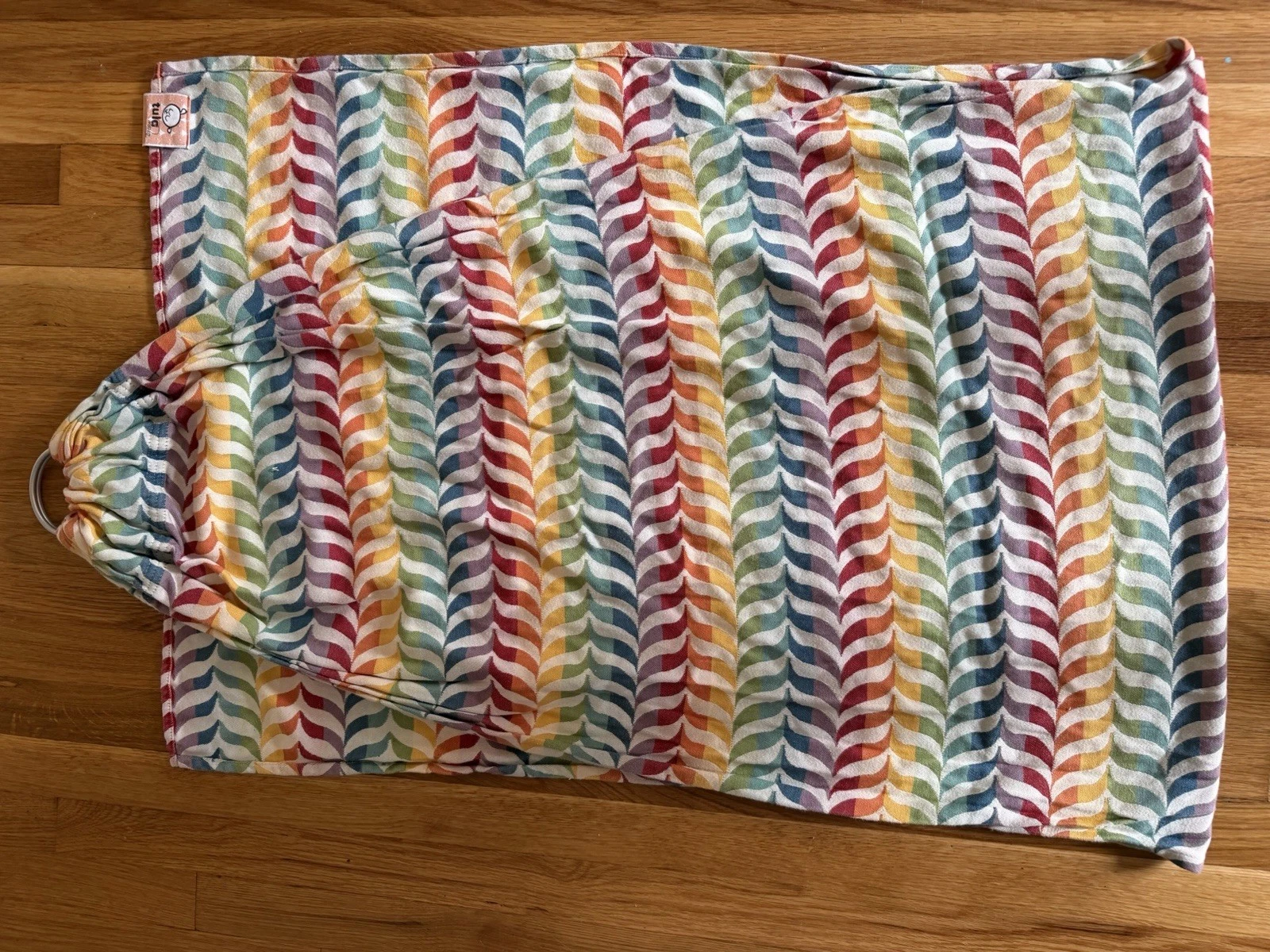 Beautiful Tula Ring Sling Baby Carrier Woven Wrap Rainbow Size S/M