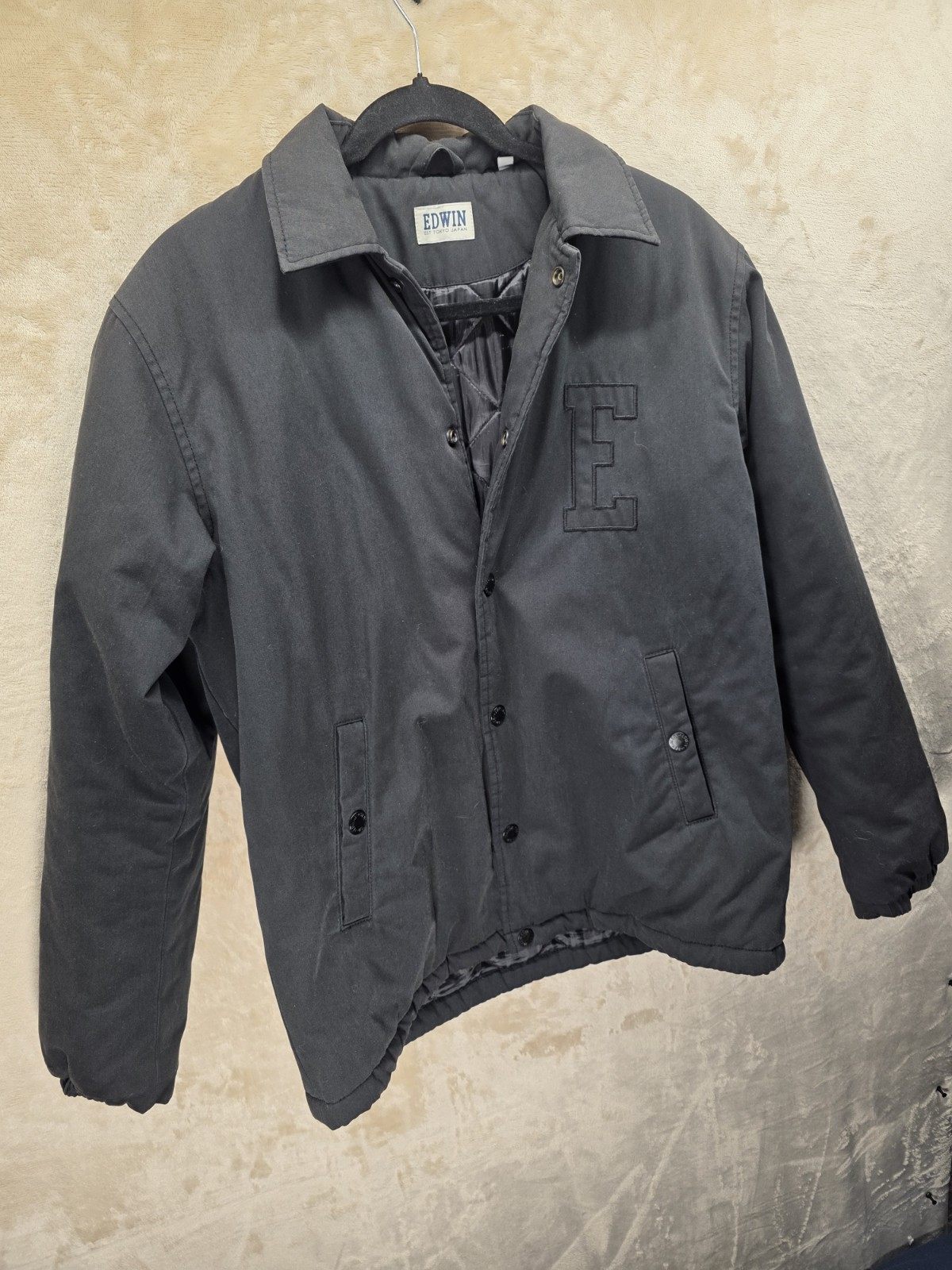 Edwin Tokyo Authentic Medium Coach Jacket Black W… - image 2