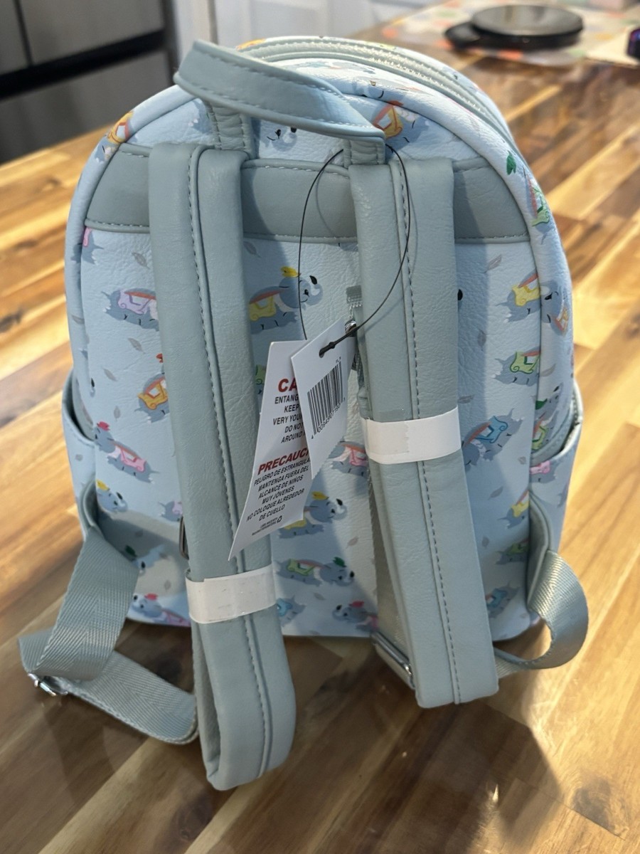 Loungefly Disney Dumbo Mini Backpack Light Blue Multicolor  display picture 3