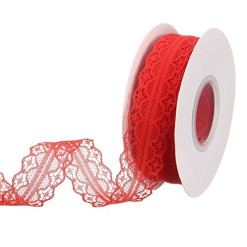 Lace Strp Ribbon Lace Trim Ribbon 25 Yards 1.2 Inch Wide Red Vintage Lace Ribbons | eBay