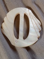 Vintage Ornate Mother Of Pearl Buckle.