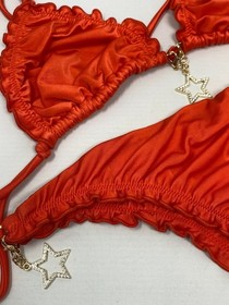 Agent Provocateur Berry Orange Bikini Set 4/3 NWT