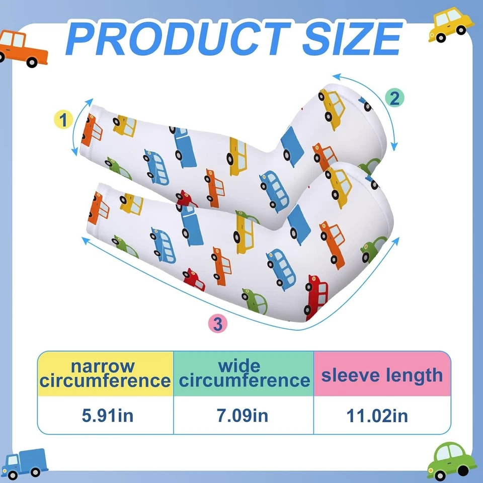 12 Pairs Eczema Sleeves for Kids Elastic Eczema Arm or Leg Sleeves Kids Arm Slee - image 3 of 4