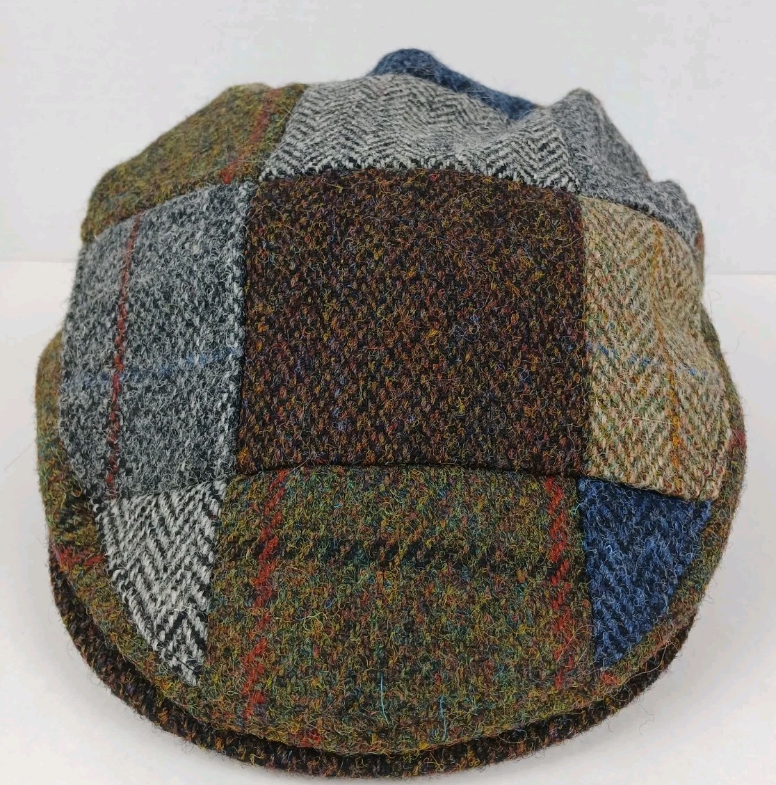 Glen Appin Patchwork Wool Flat Cap Made in Great … - image 1