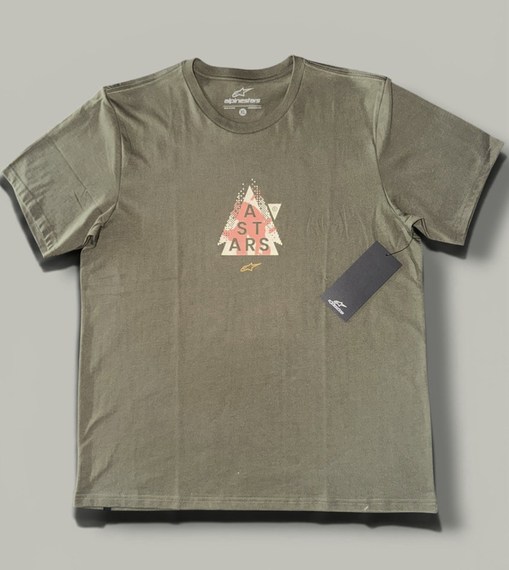 Alpinestars Astars Olive Green Graphic T-Shirt Original Men’s