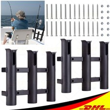 2x Rutenhalter 3fach Angelruten Halter Bootsr...