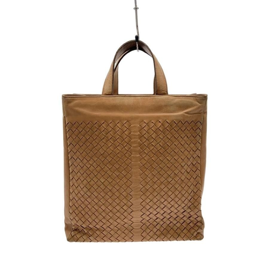 Bottega Veneta Intrecciato Tote Bag Handbag Leather Camel Italy 146793 Authentic image 2
