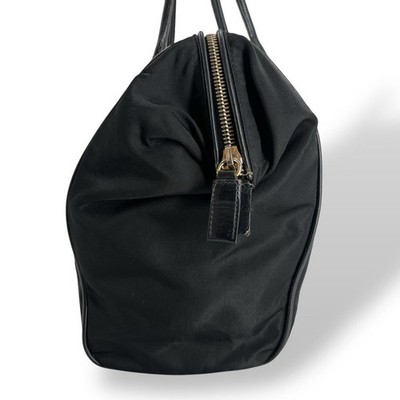 Prada Black Nylon Mini Boston Bowling Bag Y2K Style Handbag