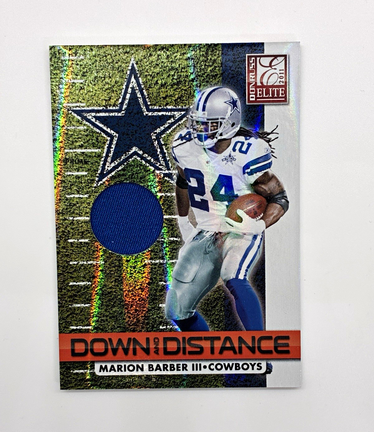 Marion Barber III 2011 Donruss Elite Down and Distance Jersey /50 #25 Cowboys