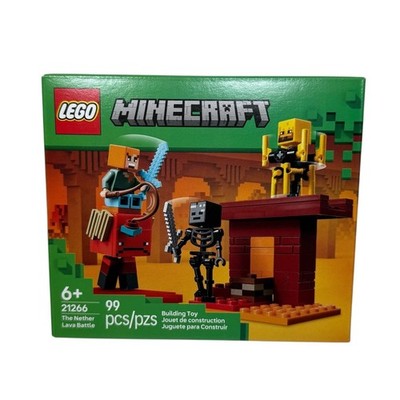 LEGO Minecraft: The Nether Lava Battle Toy and Playset (21266) 99 Pieces