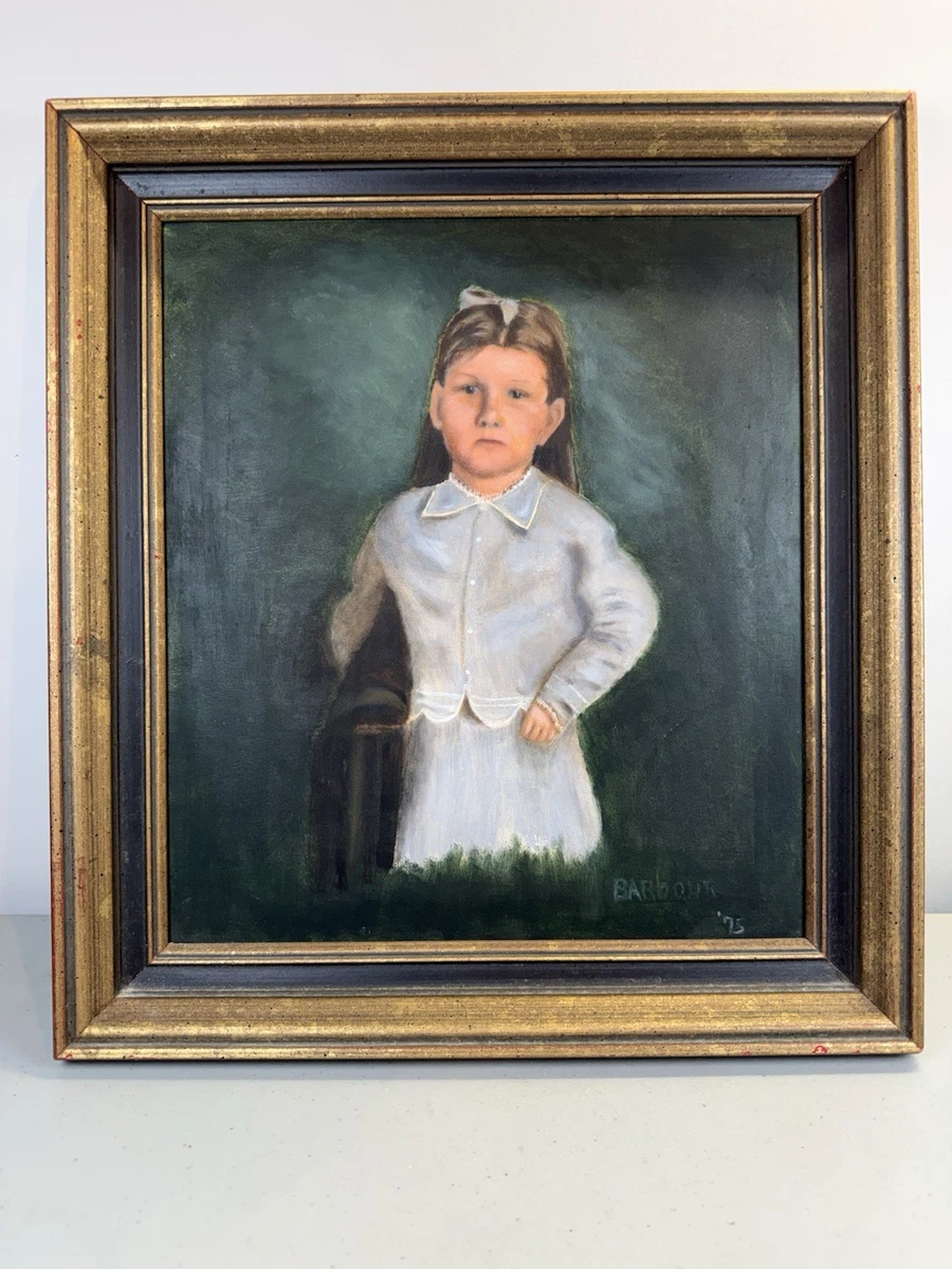 Vintage Girl Painting for sale | eBay