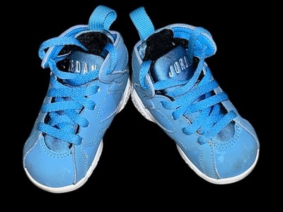 Air Jordan 7 VII Retro TD Pantone University Blue White 304772-40 Size 4C Kids