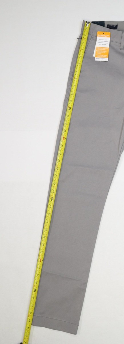 J Crew Flex Pants Mens 30x32 Gray Slim Fit Stretch Performance