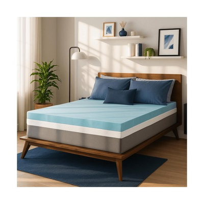 #ad #ad Sure2Sleep Gel Swirl Memory Foam Mattress Topper 2 Inch Pressure... Fast Ship $90.10