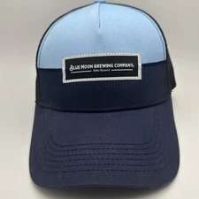 Blue Moon Trucker Hat Cap Unisex Adult Navy Blue SnapBack Mesh Adjustable