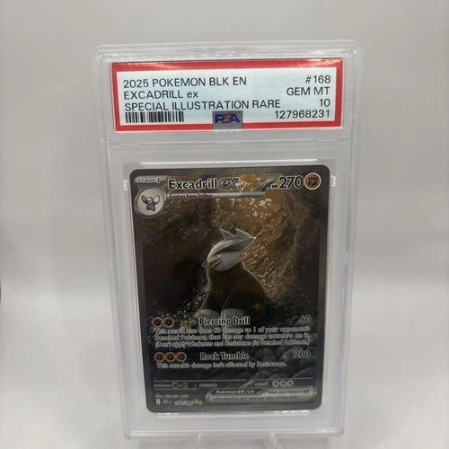 PSA 10 Excadrill ex 168/086 Sv: Black Bolt Special Illustration rare #168