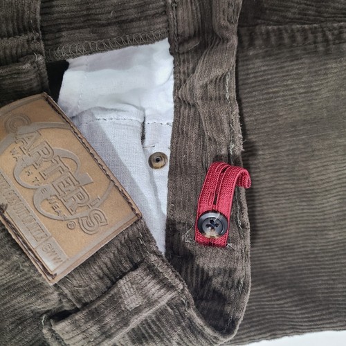 RARE Vintage Carters Watch The Wear Boys Brown Corduroy Carpenter Pants Sz 5 - Picture 17 of 18