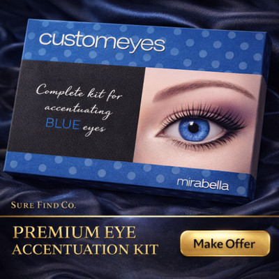 Mirabella Custom Eyes Complete Kit For Accentuating Blue Eyes MakeUp Set NIB