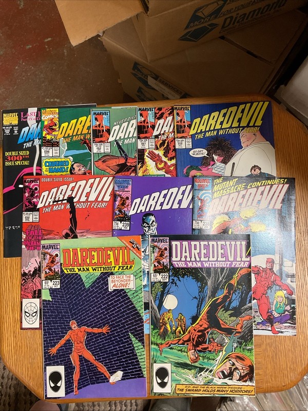 Marvel:DAREDEVIL Copper Age Comic Lot (10)..8.0-9.4,see Photos.