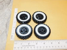 Set 4 Structo 3D Printed Plastic Replacement Wheel & Insert Toy Parts STP-033-4