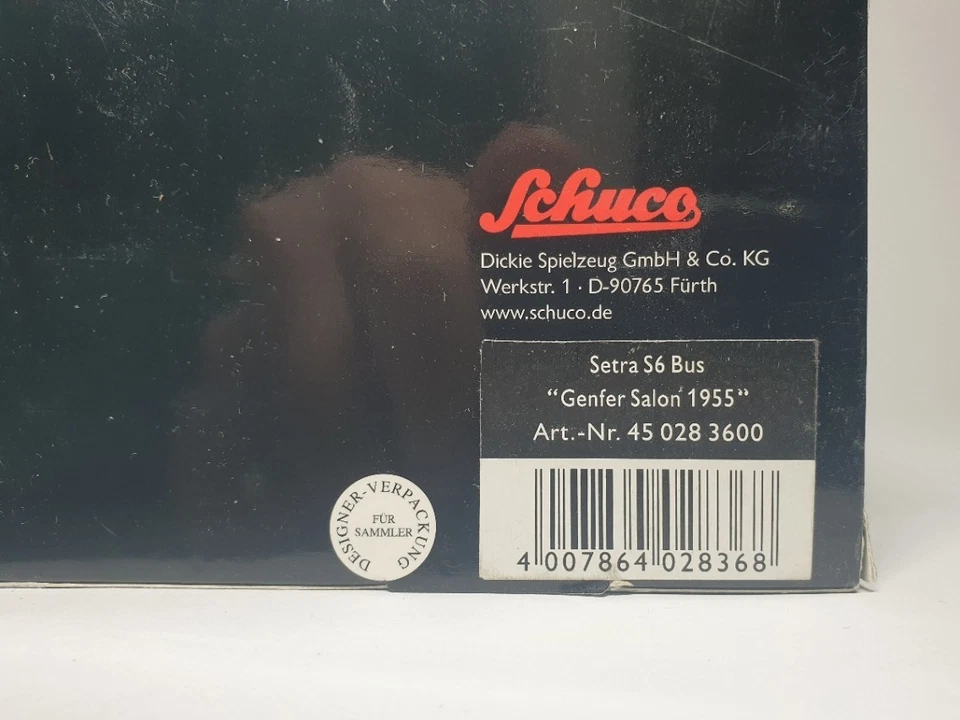 RARE DELETED MODEL! 1/43rd SCHUCO SETRA S6 1955, GENEVA SALON. MINT AND BOXED. - Image 3 of 4