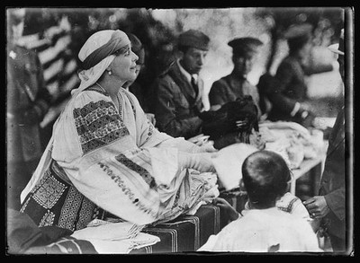 Bucharest Romania Queen Marie 1920 American Red Cross Relief Peasant Costume