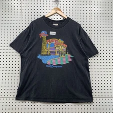 Vintage Planet Hollywood Walt Disney World Shirt Mens XL Black Single Stitch USA