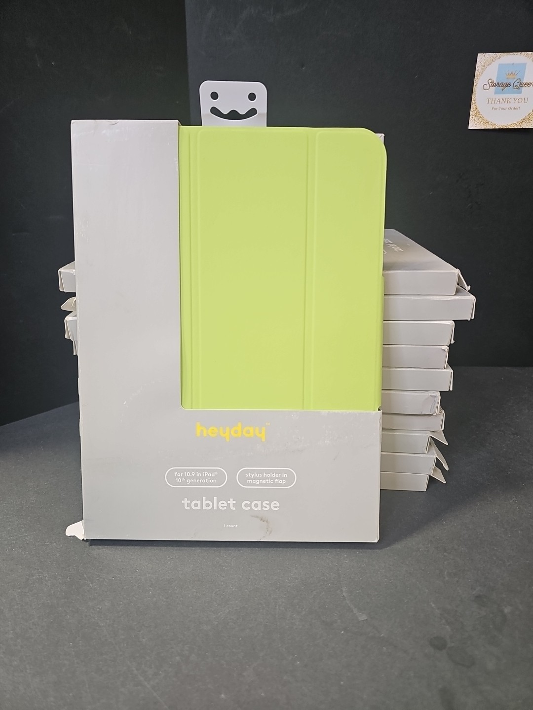 Heyday Tablet Flat Pastel Lime Case for Apple iPad 10th Gen with Stylus Holder - Pack of 10