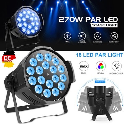270W 18 LED Par Wash RGBW 4in1 DMX Disco dj Party Bühnenlicht Hochzeit DJ Show